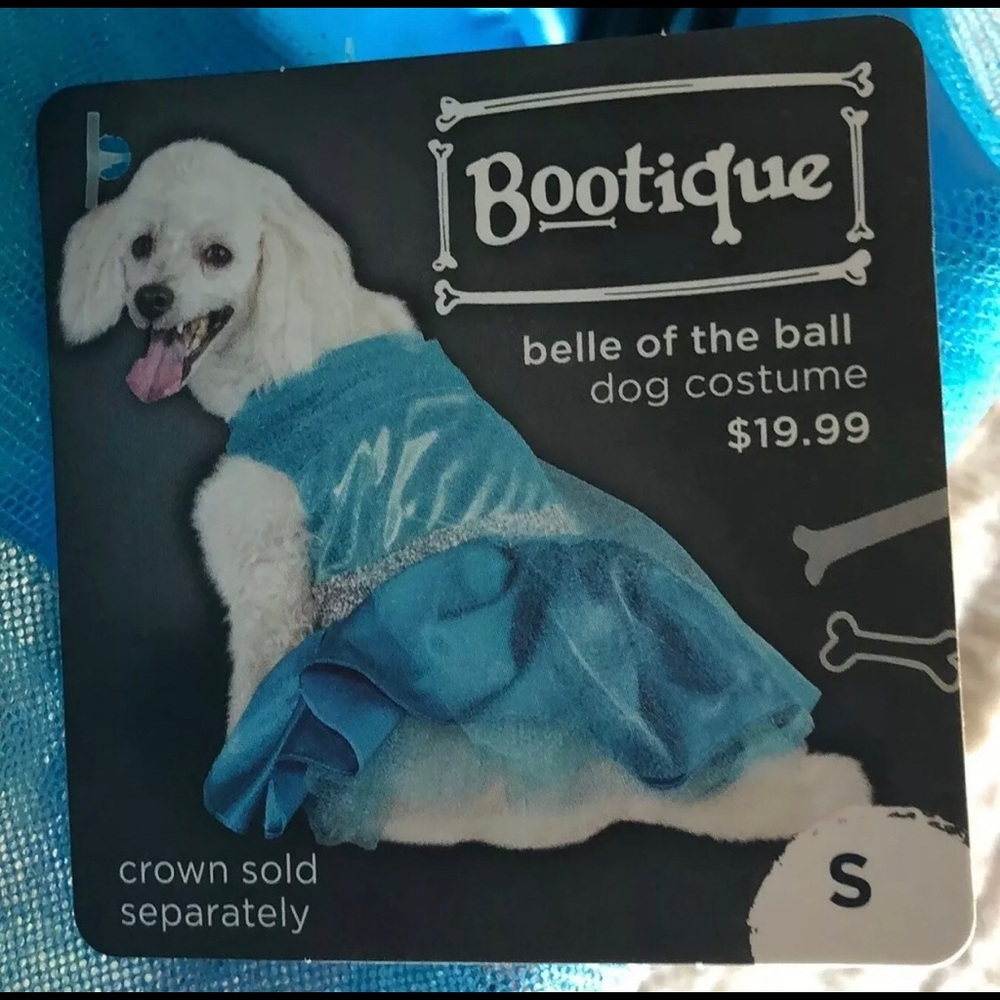 BOOTIQUE Bell Of The Ball Dog Costume Blue Dress